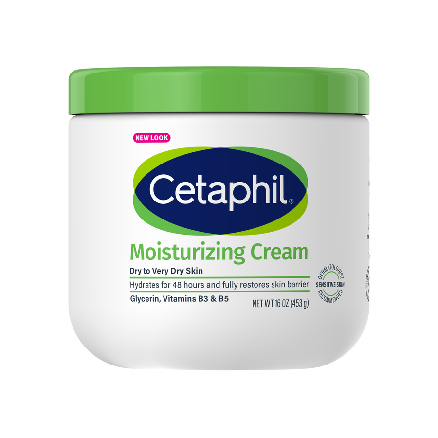 Cetaphil Moisturizing Cream for Dry to Very Dry Skin, with Vitamin B3 & B5, 16 oz