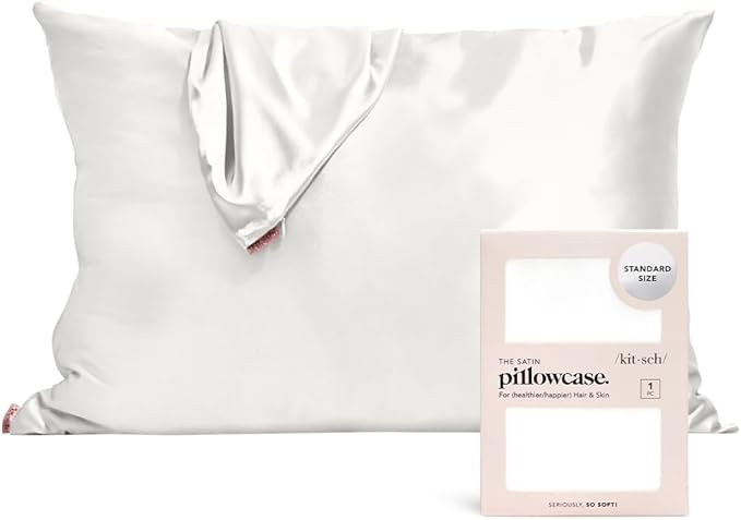 Kitsch Satin Pillowcase with Zipper for Hair & Skin