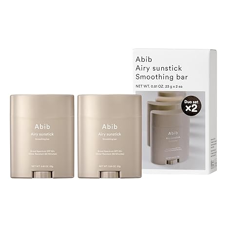 Abib Airy Sunstick Protection Bar DUO Broad Spectrum SPF50+ 1.62 oz