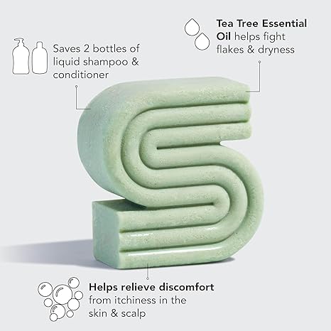 Kitsch Tea Tree & Mint Anti-Dandruff Shampoo Bar