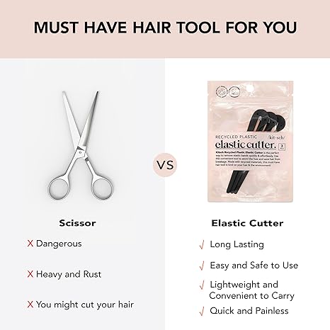 Kitsch Hair Tie Cutter - Easy To Use, Pain Free, No Hair Damage