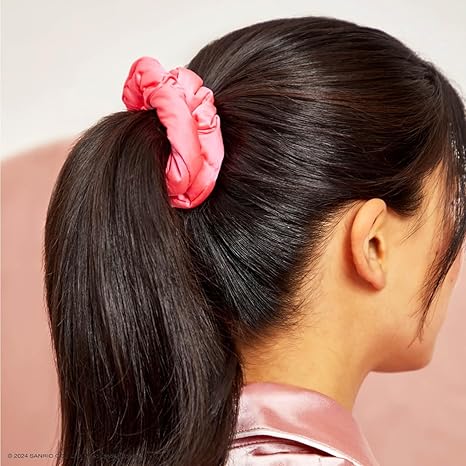 Hello Kitty x Kitsch Fabric Scrunchies - No Crease Hair Ties for Girls