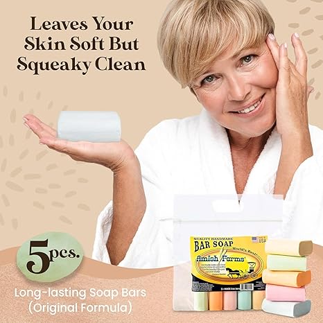 Amish Farms Soap Bar with All Natural Bentonite Clay | Made in USA