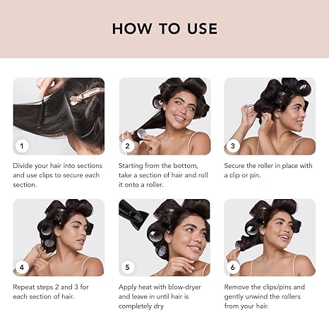 Kitsch Ceramic Thermal Hair Rollers for Women