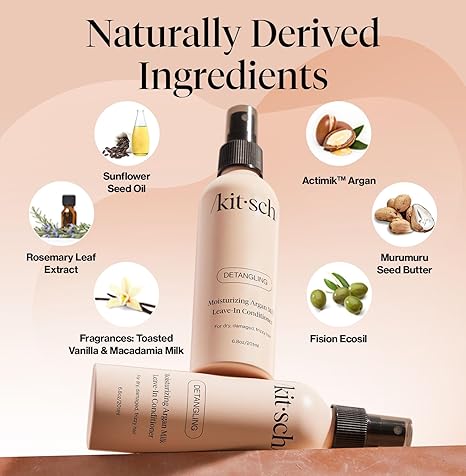 itsch Argan Milk Leave In Conditioner for Curly Hair