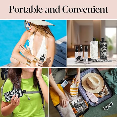 Kitsch 11 PCS Travel Bottles for Toiletries