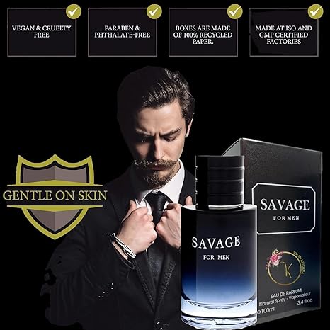 SAVAGE FOR MEN Cologne Eau de Parfum Men's Fragrance 3.4oz/100ml