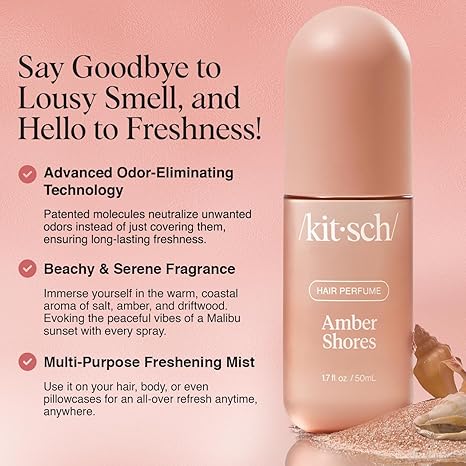 Kitsch Amber Shores Hair Perfume For Women - Clean