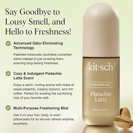 Kitsch Pistachio Latte Hair Perfume For Women - Clean