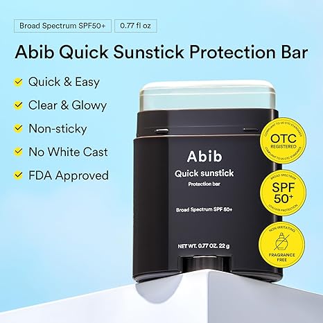 Abib Quick Sunstick Protection Bar SPF50+ 0.77 oz / 22 g (Glowing)