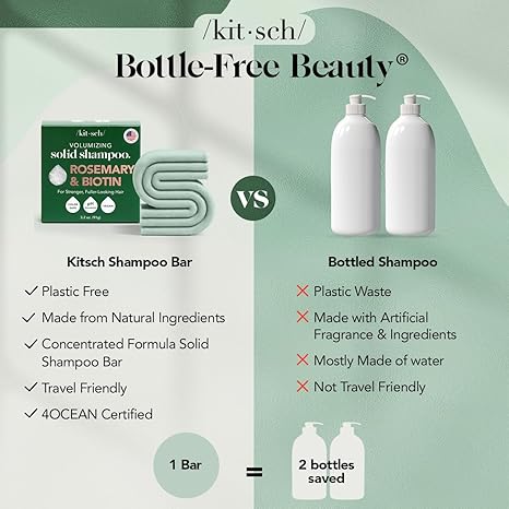 Kitsch Rosemary & Biotin Volumizing Natural Shampoo Bar