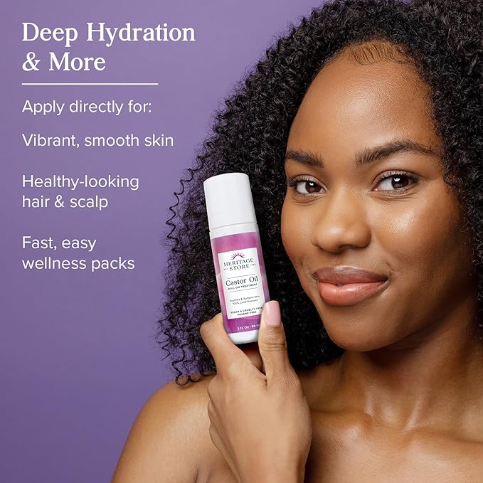 HERITAGE STORE Castor Oil Roll On Nourishing Treatment