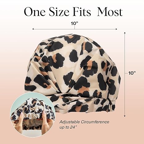 Kitsch Luxury Shower Caps for Women Reusable Waterproof