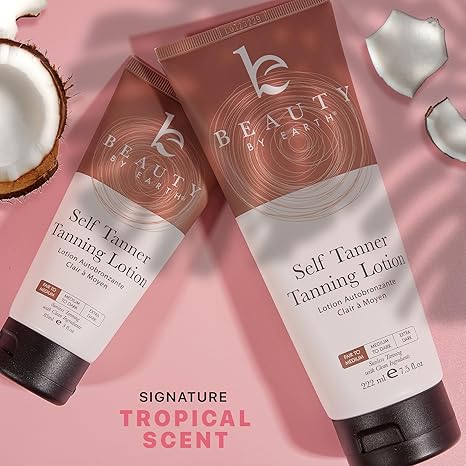 Beauty by Earth Self Tanner - USA Made with Natural & Organic Ingredients