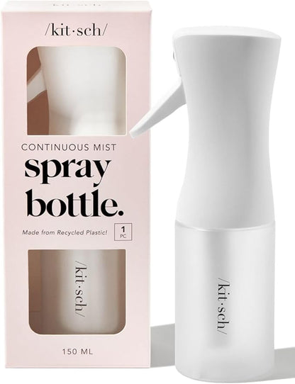 Kitsch Recycled Plastic Continuous Spray Bottle - White 150 ml