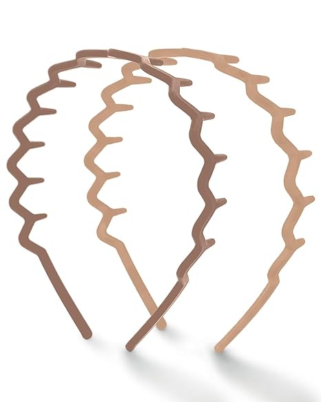 Kitsch Zig Zag Headbands Recycled Plastic Wavy Hair Band with Teeth