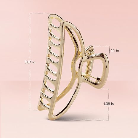 Kitsch Metal Hair Clips for Women - Durable & Elegant Metal Claw Clips