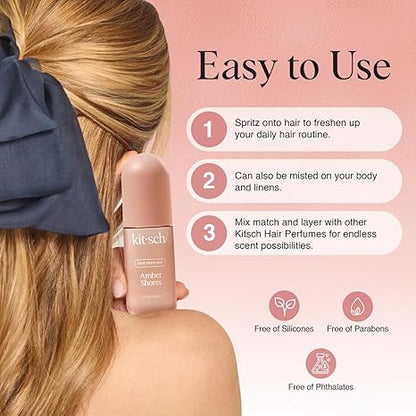 Kitsch Amber Shores Hair Perfume For Women - Clean