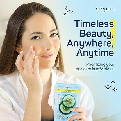 SpaLife Cooling Eye Pads - Korean Soothing Eye Pads for Dark Circles