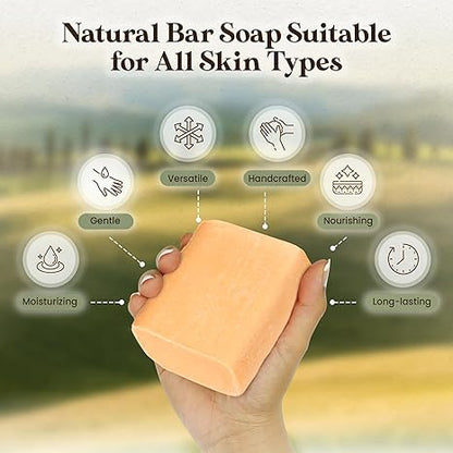Amish Farms Bar Soap w/All Natural Bentonite Clay (6 Bars) Made in USA