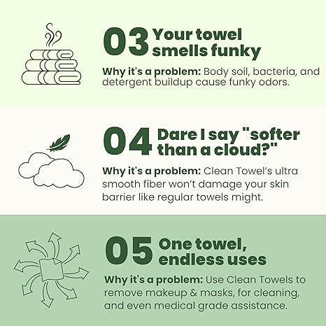 Clean Skin Club Bamboo Viscose Clean Towels XL™