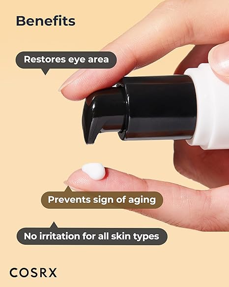 COSRX Snail Mucin Peptide Under Eye Cream, 0.84 fl oz, 73.7% Snail Mucin and Niacinamide