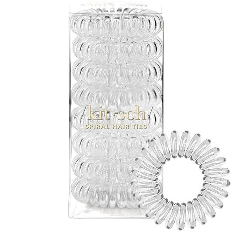 Kitsch Spiral Hair Ties for Women - Creaseless and Dent-free Coil Hair Ties