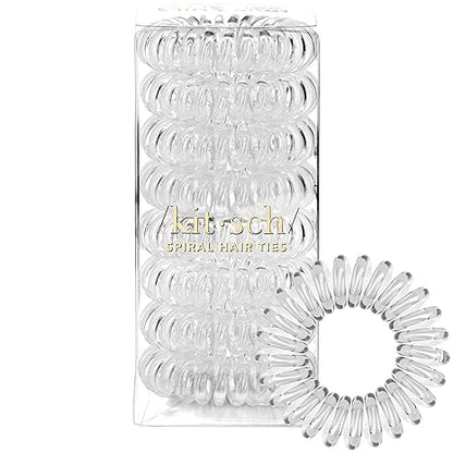 Kitsch Spiral Hair Ties for Women - Creaseless and Dent-free Coil Hair Ties