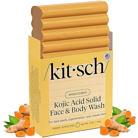 Kitsch Kojic Acid Soap - Brightening & Hydrating Kojic with Turmeric Soap Bar