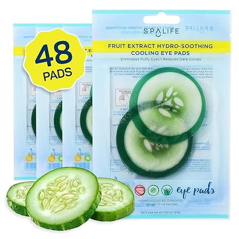 SpaLife Cooling Eye Pads - Korean Soothing Eye Pads for Dark Circles